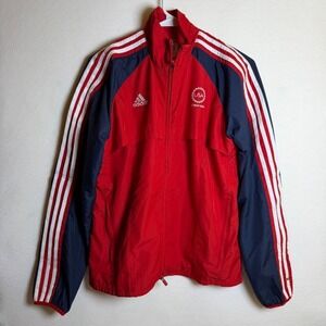 adidas Paralympic USA Team 2004 Women's Track Jacket Red Navy Medium Olympic
